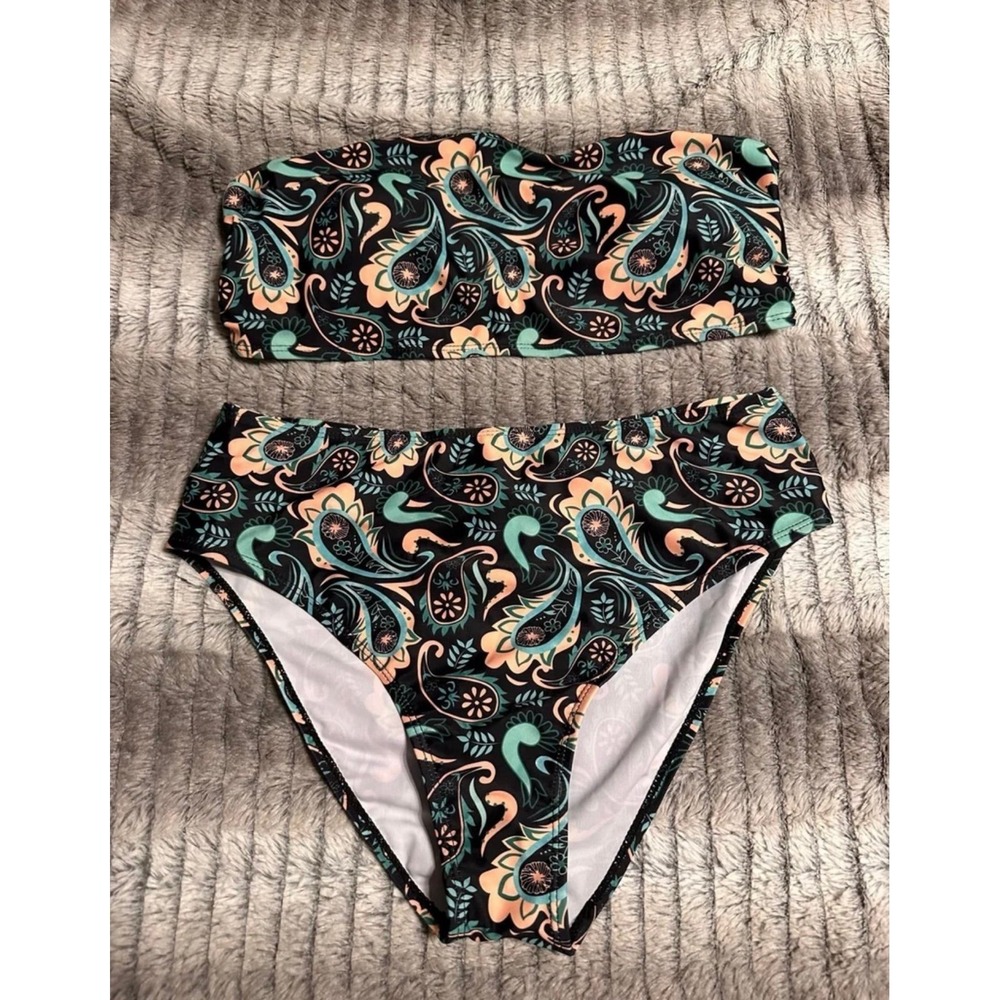 Shein Paisley print swimsuit 
Size Large